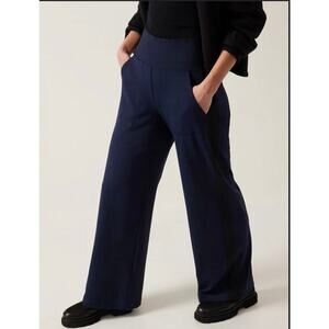 Athleta Venice Colorblock Wide Leg Pant Navy/Black Sculptek Light XS